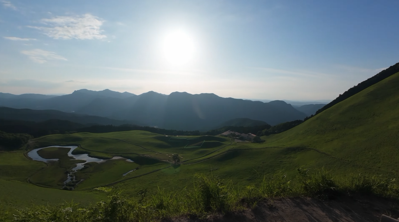 曽爾高原の頂上からの景色